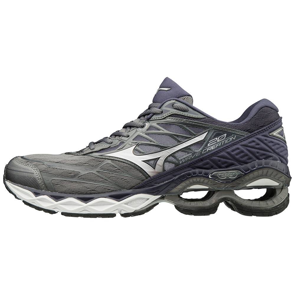 Tenis Para Correr Mizuno Wave Creation 20 Para Hombre Grises/Plateados 0316759-EW